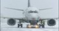 Из-за снегопада отменили полторы тысячи авиарейсов